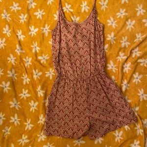 H&M Red Boho Romper